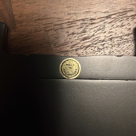 Set of Two Mirrored 4x6 Frame with Bamboo Etchings from Gumps - Picture 7 of 7